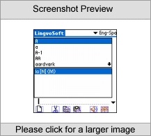 LingvoSoft Dictionary English <-> Spanish for Palm OS Screenshot
